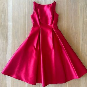 Adrianna Papell Red Midi Dress 4P